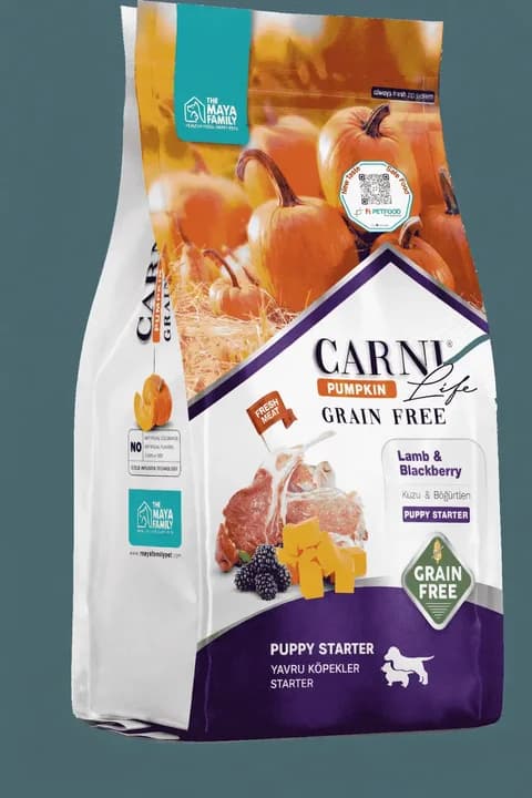 Carni Life Pumpkin Tahılsız Kuzu Etli Bal Kabaklı Hiperpremium Yavru Köpek Maması 7 kg