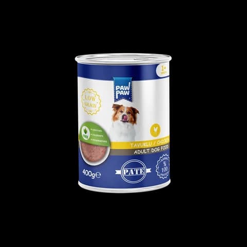 Pawpaw Pate Yetişkin Köpek Maması Tavuklu